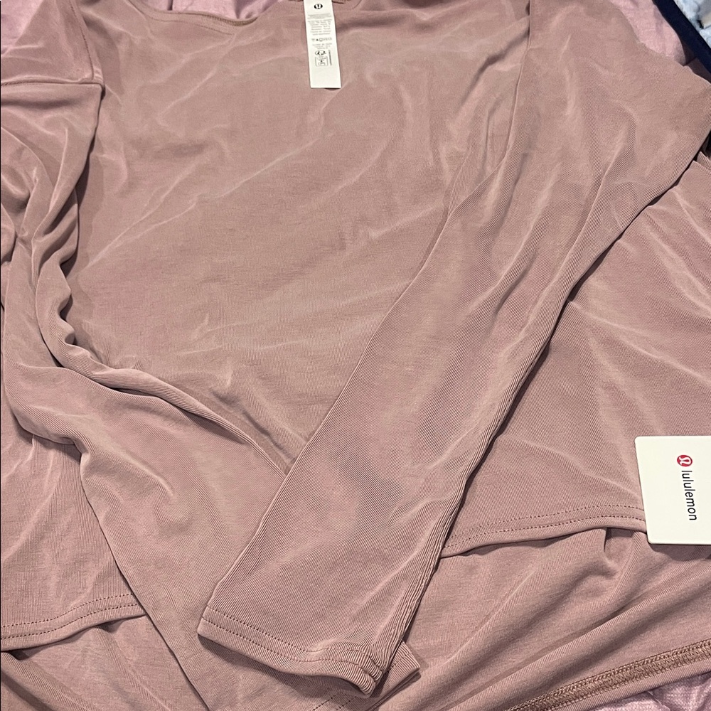 lululemon athletica Long Sleeve Top - Soft Mauve